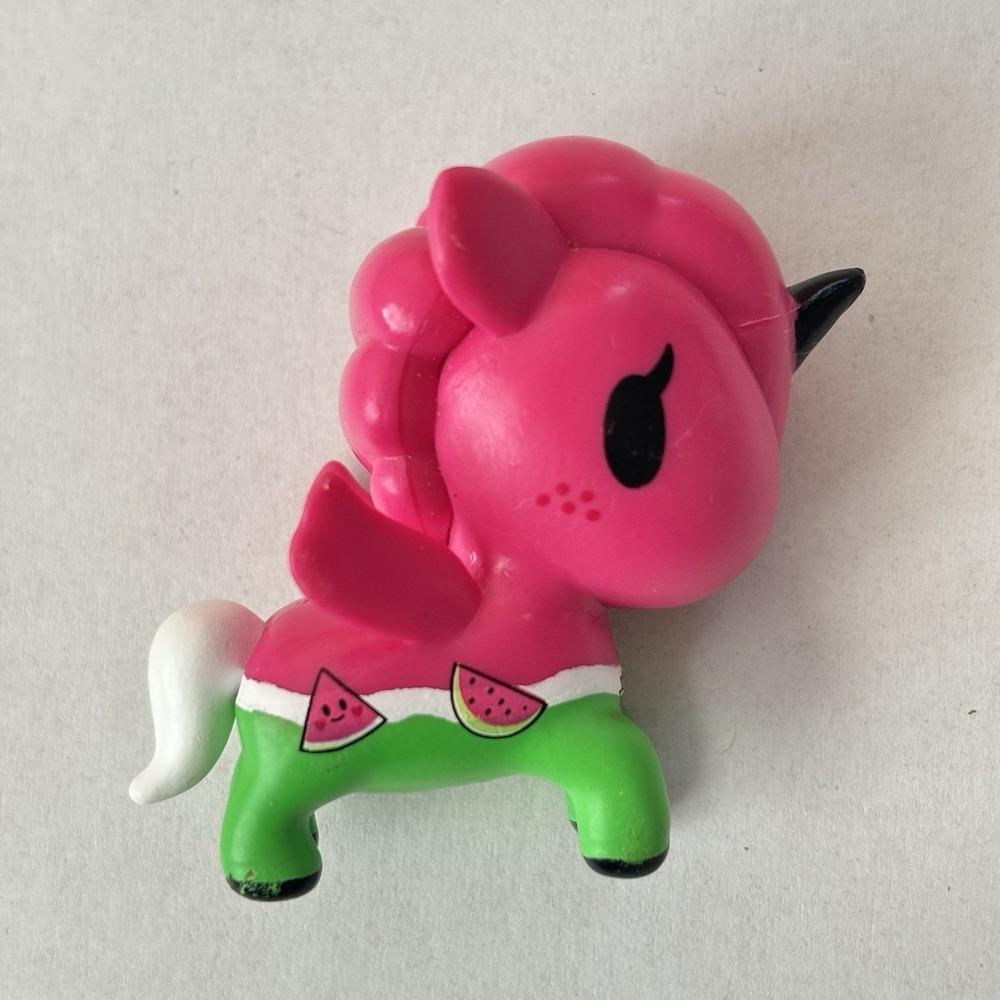 Tokidoki Unicorno Melonya  2" Mini Figure Loose Neon Star Collection Watermelon